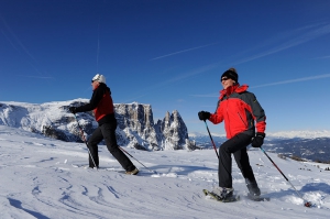 Schneeschuhwandern auf der Seiseralm