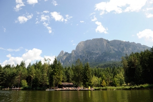 Baden im Völser Weiher